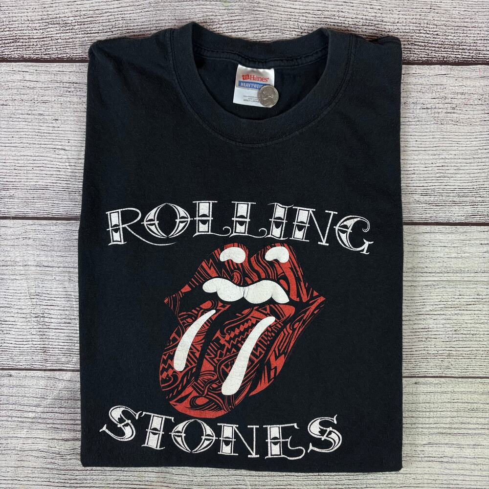 Vintage 2000s The Rolling Stones Black Graphic Band T-shirt